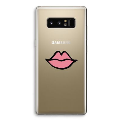 Kusje: Samsung Galaxy Note 8 Transparant Hoesje