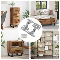 Scharnier 2 pcs Nikkel 26 mm IJzer