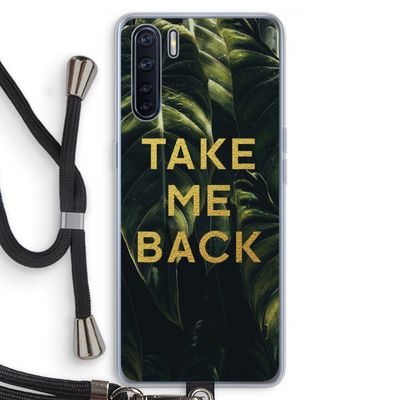 Take me back: Oppo A91 Transparant Hoesje met koord