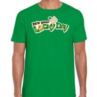 Its your lucky day feest shirt / outfit groen voor heren - St. Patricksday 2XL  -