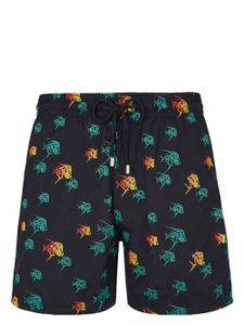 Vilebrequin short de bain à broderies - Noir