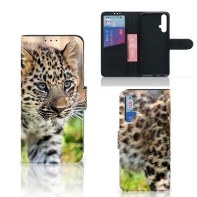 Honor 20 | Telefoonhoesje | Met pasjeshouder | Baby Luipaard