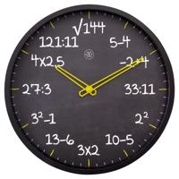 NeXtime NX-7363ZW Reken Wandkllok - 30cm -Stille Klok- Rekenformule Design - NXt By - "Maths" NeXtime NX-7363ZW Reken Wandkllok - 30cm -Stille Klok- Rekenformule Design - NXt By - "Maths"