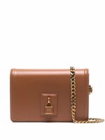 Elisabetta Franchi sac à bandoulière à détail de cadenas - Marron