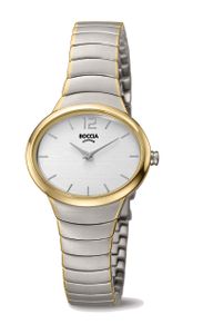 Boccia 3280-03 Horloge titanium zilver-en goudkleurig 30 mm