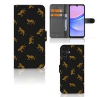 Telefoonhoesje | Met pasjeshouder | voor Samsung Galaxy A15 Leopards