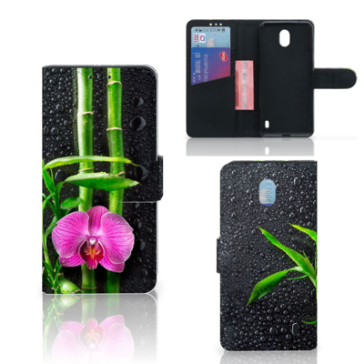 Nokia 1 Plus Hoesje Orchidee