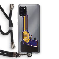 Pew Pew Pew: Samsung Galaxy A31 Transparant Hoesje met koord