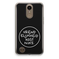 Vriendelijkheid: LG K10 (2017) Transparant Hoesje