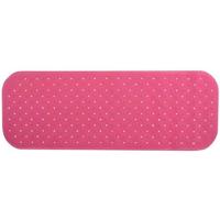 MSV Douche|bad anti-slip mat badkamer - rubber - roze - 36 x 97 cm