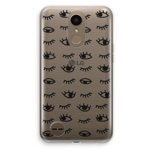 Eye pattern #2: LG K10 (2017) Transparant Hoesje