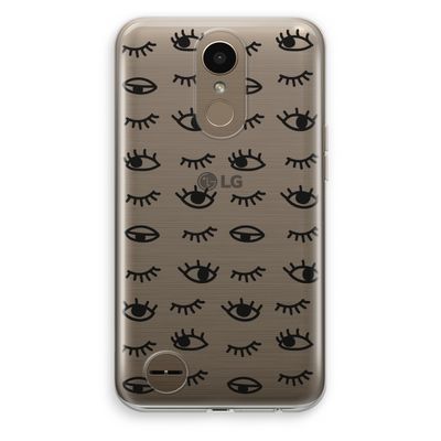 Eye pattern #2: LG K10 (2017) Transparant Hoesje