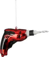 Orn.glas gereedschap l14b3h8cm rood
