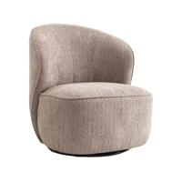 Tower Living Draaifauteuil 'Belvi' Chenille, kleur Oud Roze