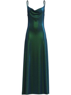 Maccapani robe longue à fini métallisé - Vert