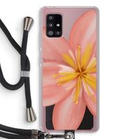 Pink Ellila Flower: Samsung Galaxy A51 5G Transparant Hoesje met koord