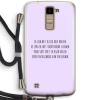 Regenboog: LG K10 (2016) Transparant Hoesje met koord