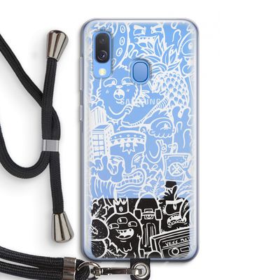 Vexx Mixtape #2: Samsung Galaxy A40 Transparant Hoesje met koord