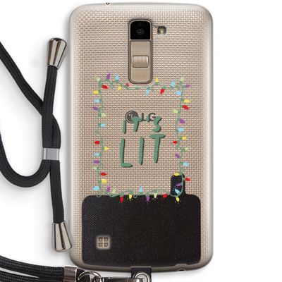 It's Lit: LG K10 (2016) Transparant Hoesje met koord