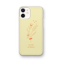 No rain no flowers: iPhone 12 mini Transparant Hoesje