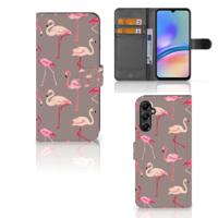 Samsung Galaxy A05s | Telefoonhoesje | Met pasjeshouder | Flamingo