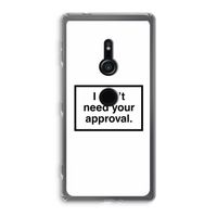 Don't need approval: Sony Xperia XZ2 Transparant Hoesje