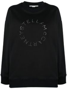 Stella McCartney sweat à logo strassé - Noir