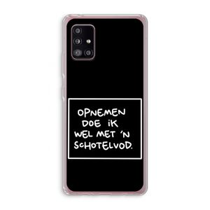 Schotelvod: Samsung Galaxy A51 5G Transparant Hoesje