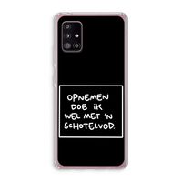 Schotelvod: Samsung Galaxy A51 5G Transparant Hoesje