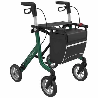 Rollator Streamer lichtgewicht (6,2 kg) | "Lengte persoon: Large (standaard) 165 - 200 cm","Kies uw kleur: Groen" | Rehasense