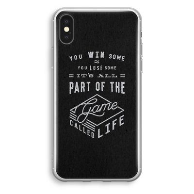 Life: iPhone X Transparant Hoesje