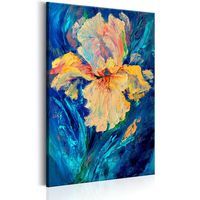 Schilderij - Mooie Iris (print van schilderij) , 60x90cm