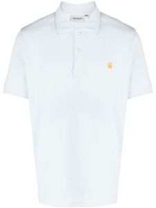 Carhartt WIP polo à logo brodé - Bleu