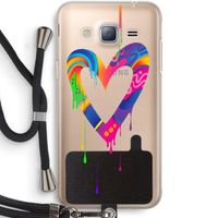Melts My Heart: Samsung Galaxy J3 (2016) Transparant Hoesje met koord