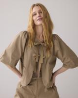 Summum Blouse Taft Blouse 703 Khaki