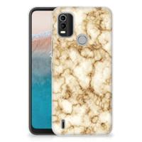 Nokia C21 Plus | TPU | Siliconen hoesje | Marmer Goud Nokia C21 Plus | TPU | Siliconen hoesje | Marmer Goud