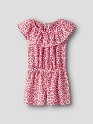 Name it zomer jumpsuit meisjes - oranje - korte mouw - NkfVinaya