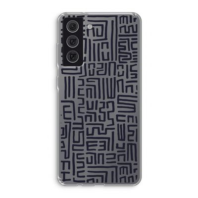 Moroccan Print: Samsung Galaxy S21 FE Transparant Hoesje