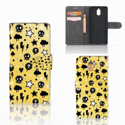 Telefoonhoesje met Naam Nokia 3.1 (2018) Punk Geel