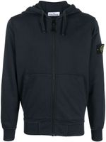 Stone Island hoodie à patch logo - Bleu