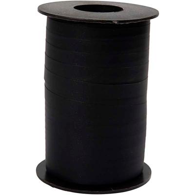 Creativ Company Cadeaulint, b: 10 mm, matt, zwart, 250 m/ 1 rol
