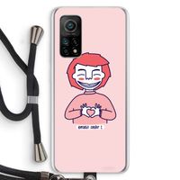 Hartje: Xiaomi Mi 10T 5G Transparant Hoesje met koord
