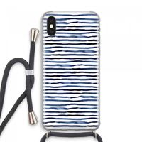 Verrassende lijnen: iPhone XS Max Transparant Hoesje met koord