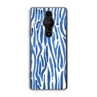 Blauwe nerven: Sony Xperia Pro-I Transparant Hoesje