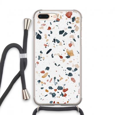 Terrazzo N°4: iPhone 7 PLUS Transparant Hoesje met koord