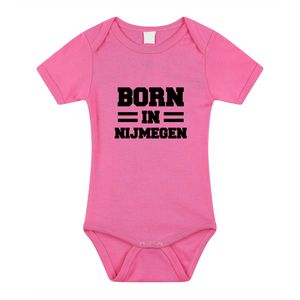 Born in Nijmegen kraamcadeau rompertje roze meisjes 92 (18-24 maanden)  -