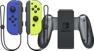 Nintendo Switch Joy-Con set Blauw/Neon Geel + Nintendo Switch Joy-Con Charge Grip