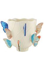 Bordallo Pinheiro vase 'Cloudy Butterflies - Tons neutres