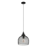 EGLO Straiton hangende plafondverlichting Flexibele montage E27 Zwart - thumbnail