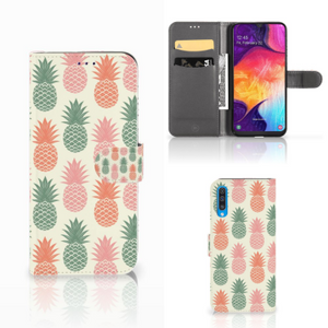 Samsung Galaxy A50 Book Cover Ananas